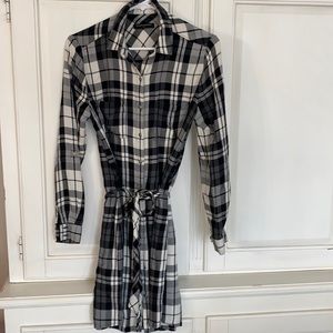 Banana republic plaid shirt dress